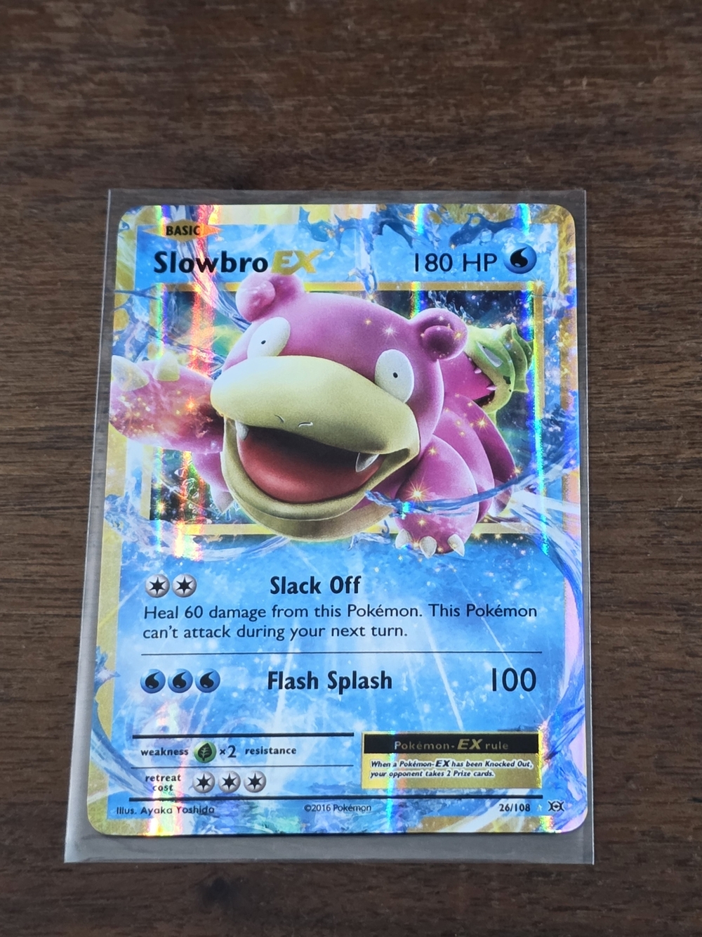 Pokemon Tcg Slowbro EX #26 - Evolutions - rare Full Art 26/108 Card